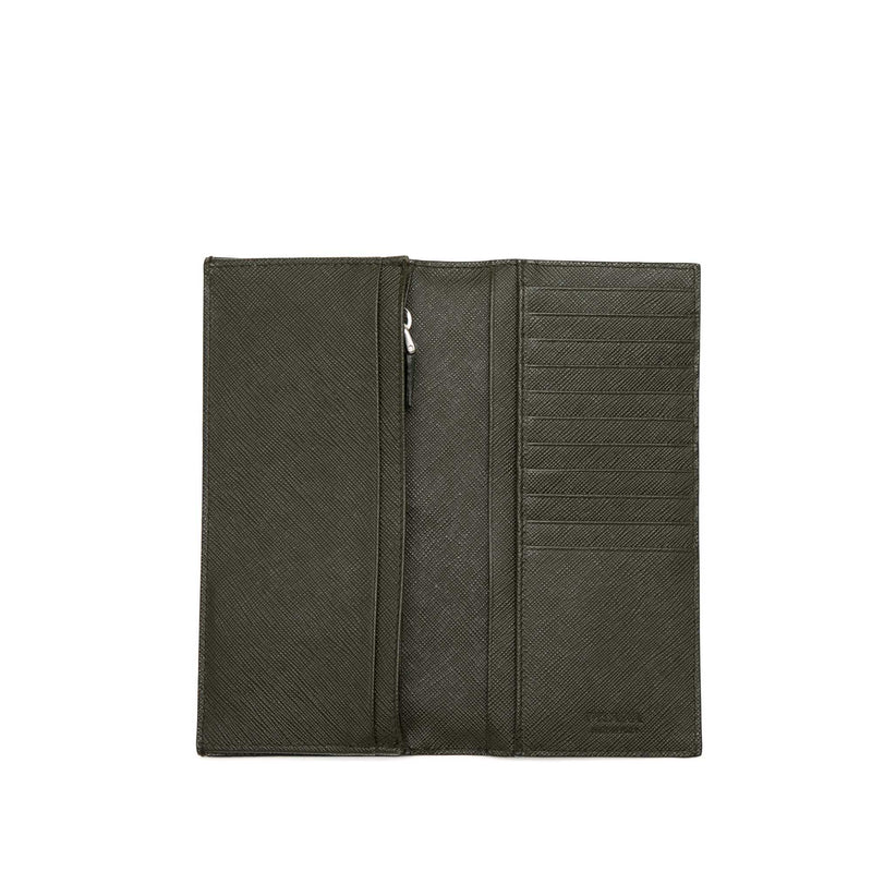 Bicolor Saffiano Bifold Long Wallet - Image 5