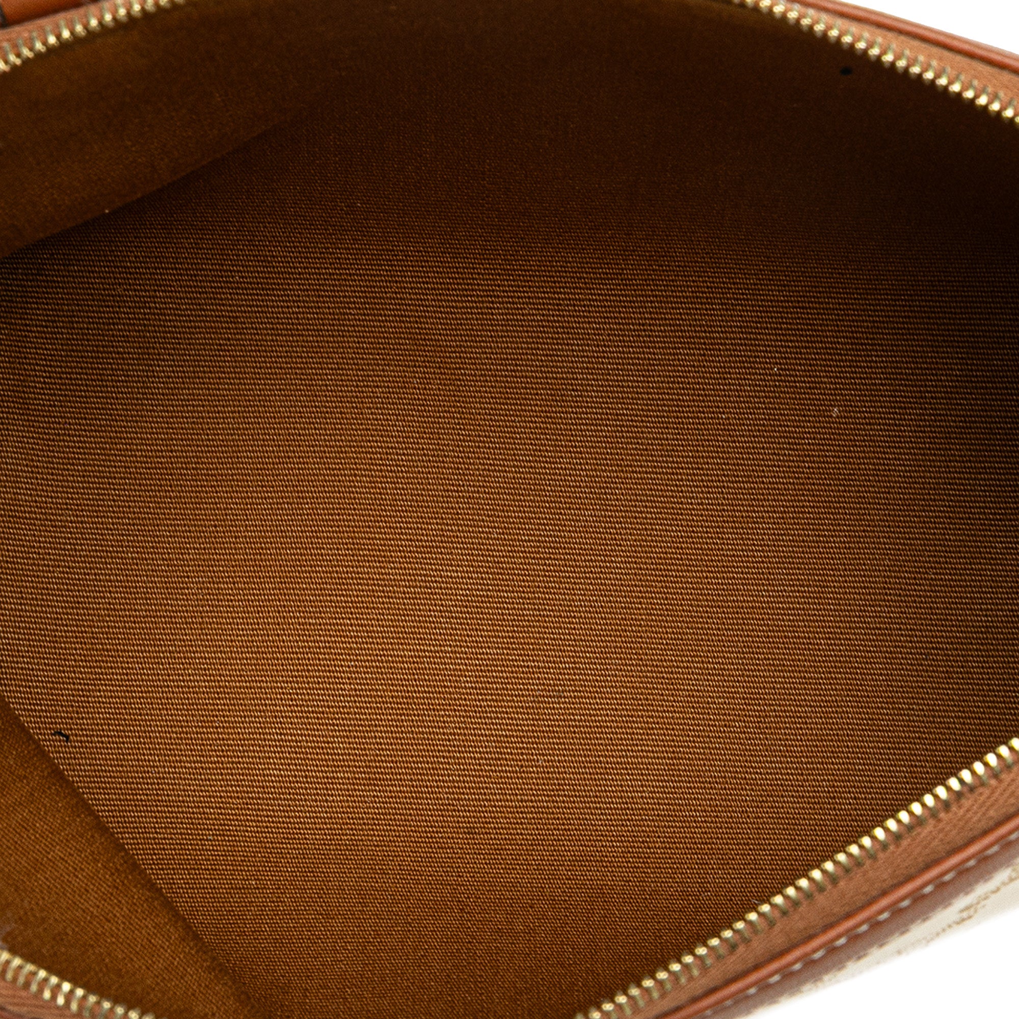 Triomphe Coated Canvas Clutch On Chain - Image 4
