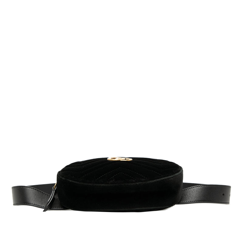 GG Marmont Matelasse Velvet Belt Bag - Image 3
