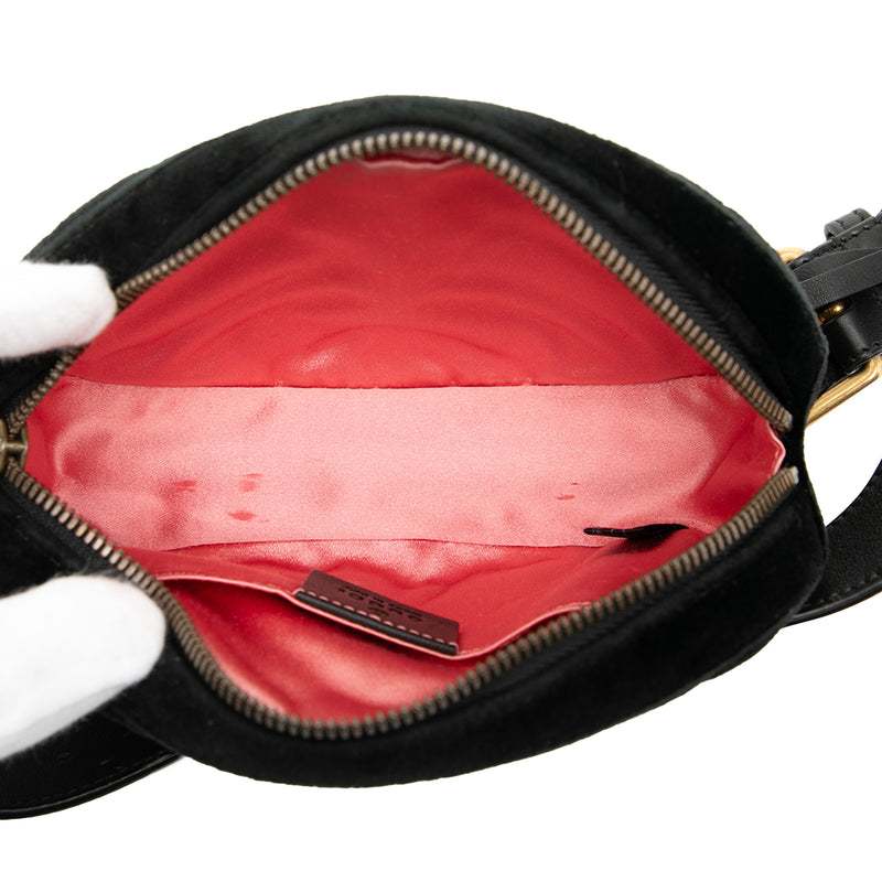 GG Marmont Matelasse Velvet Belt Bag - Image 4