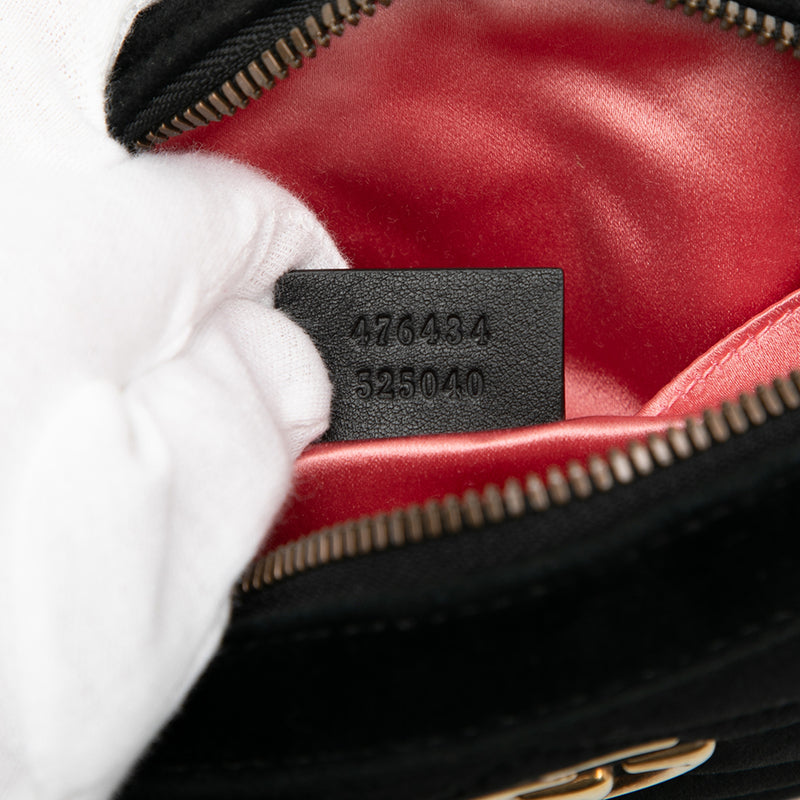 GG Marmont Matelasse Velvet Belt Bag - Image 6