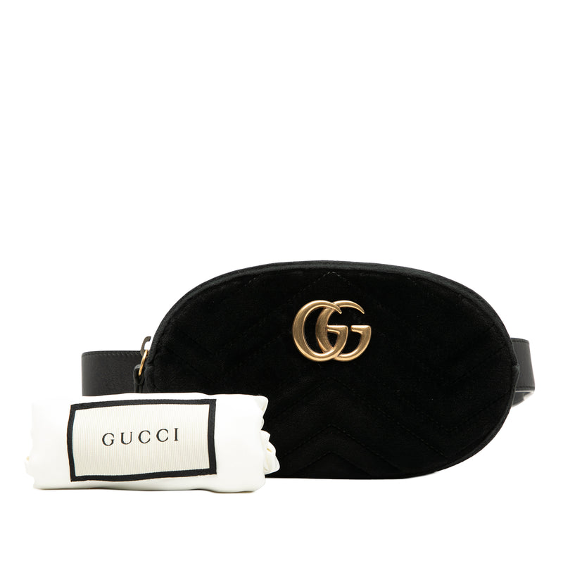 GG Marmont Matelasse Velvet Belt Bag - Image 8