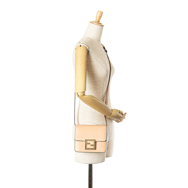 Leather Crystal Fab Crossbody - Image 8