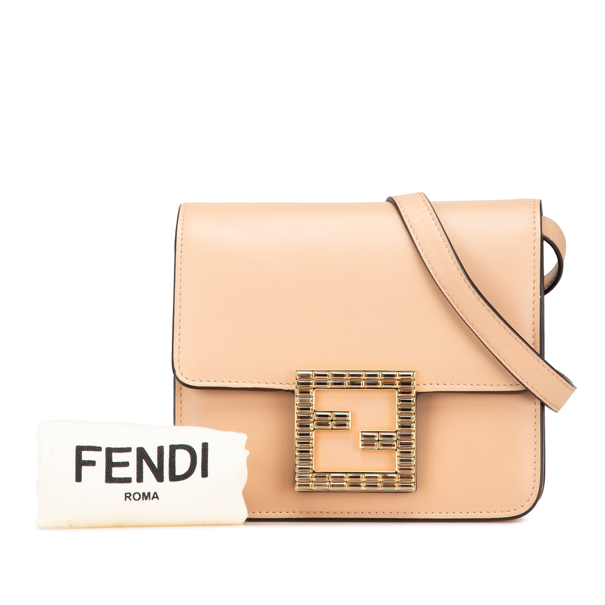 Leather Crystal Fab Crossbody - Image 9