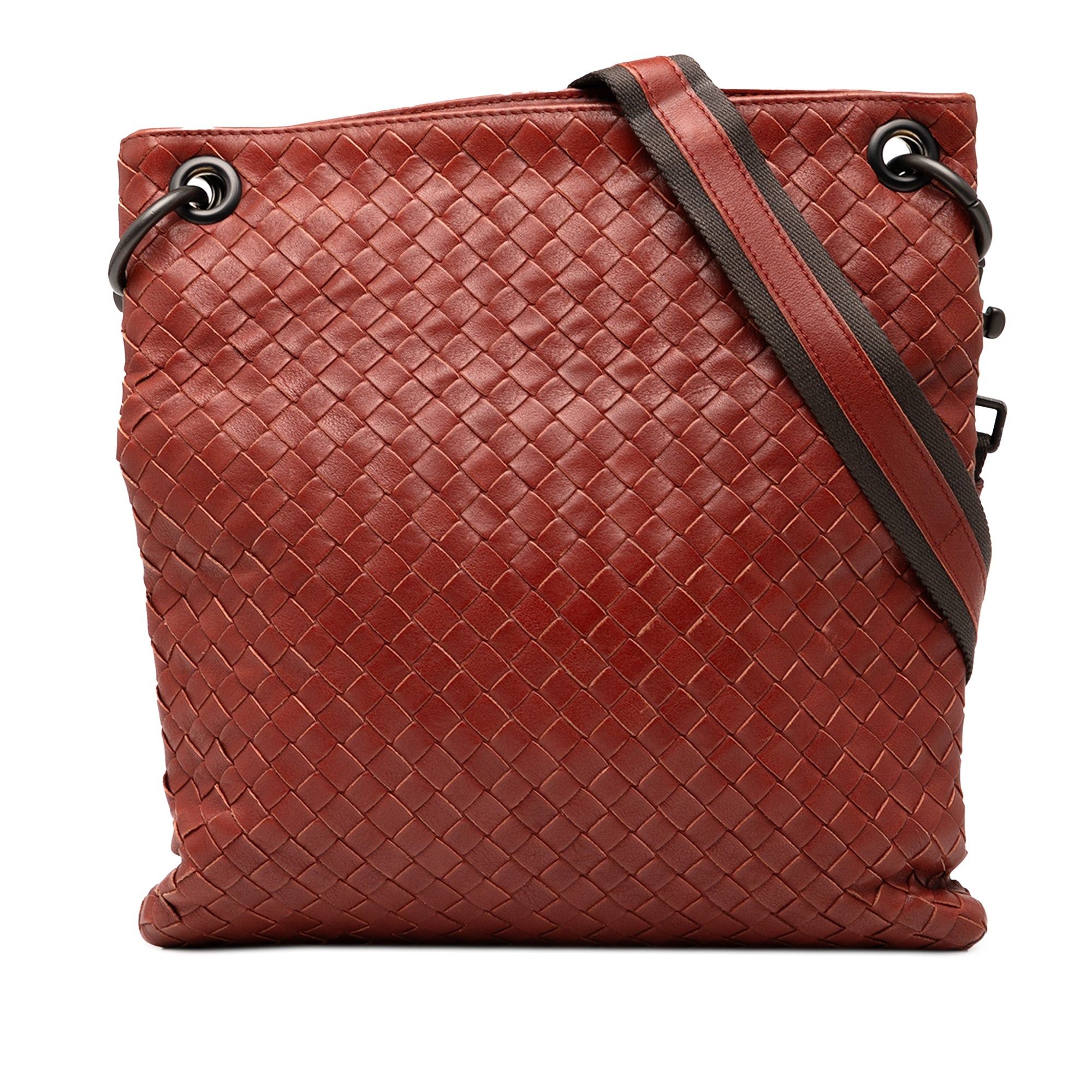 Leather Intrecciato Crossbody - Image 1