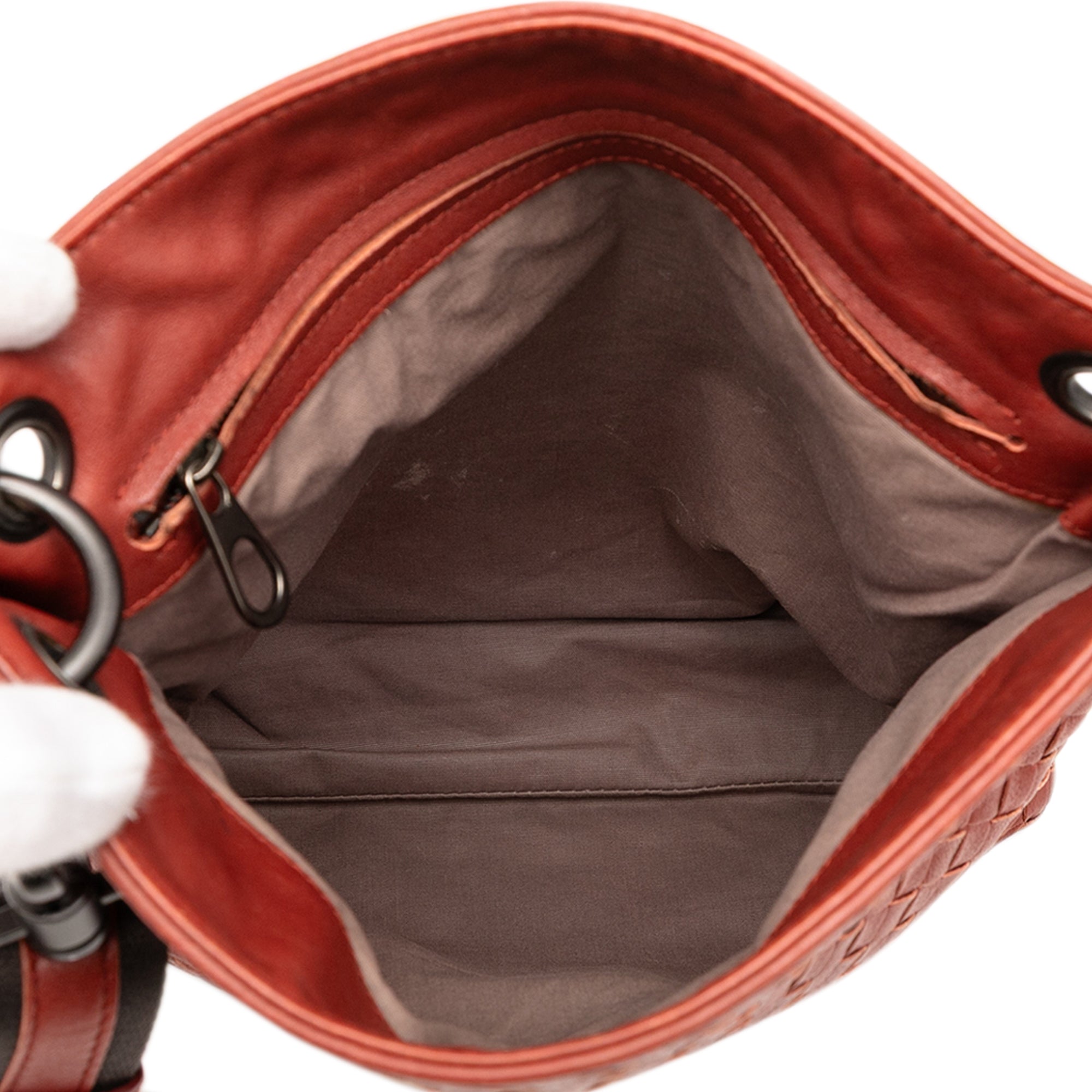 Leather Intrecciato Crossbody - Image 4