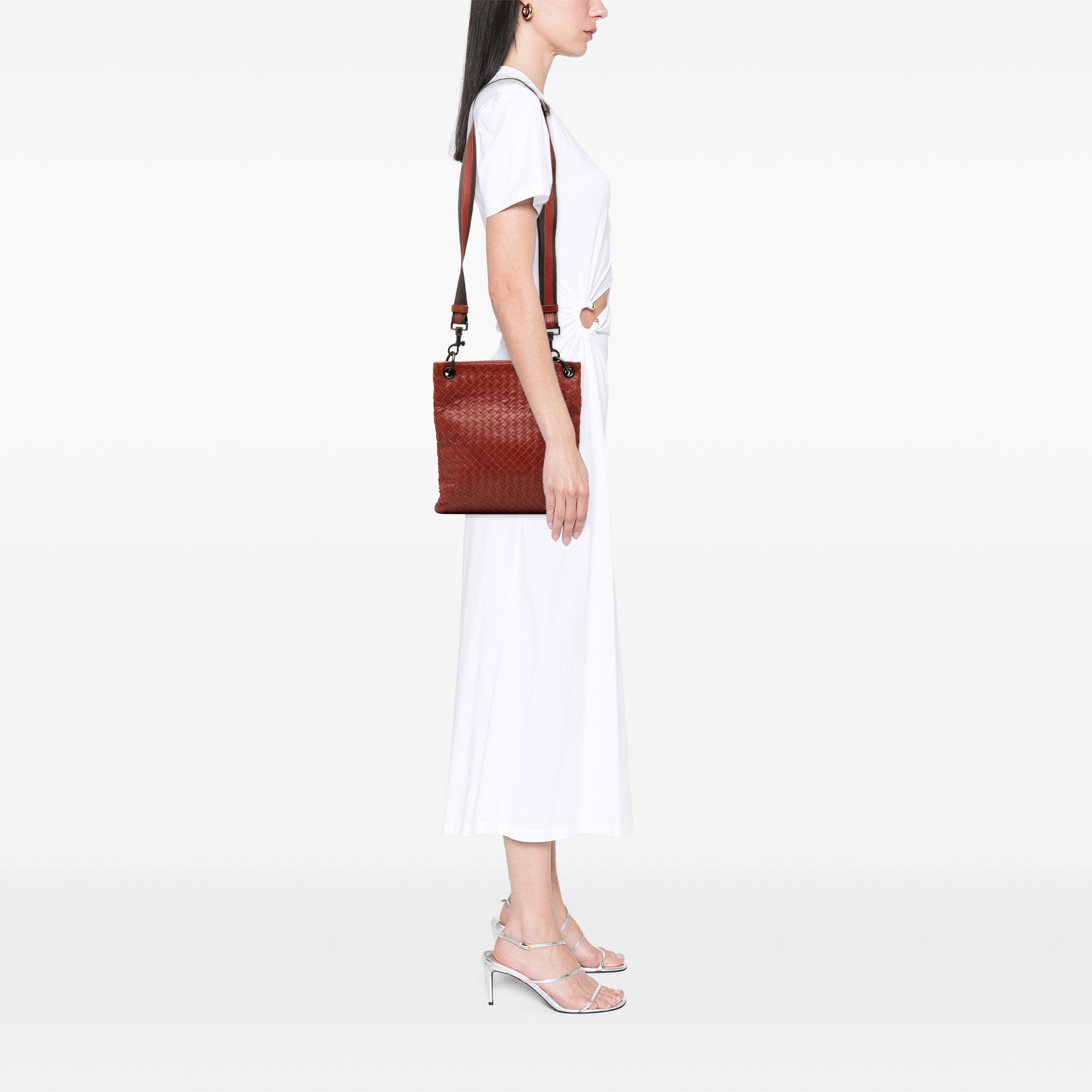 Leather Intrecciato Crossbody - Image 7