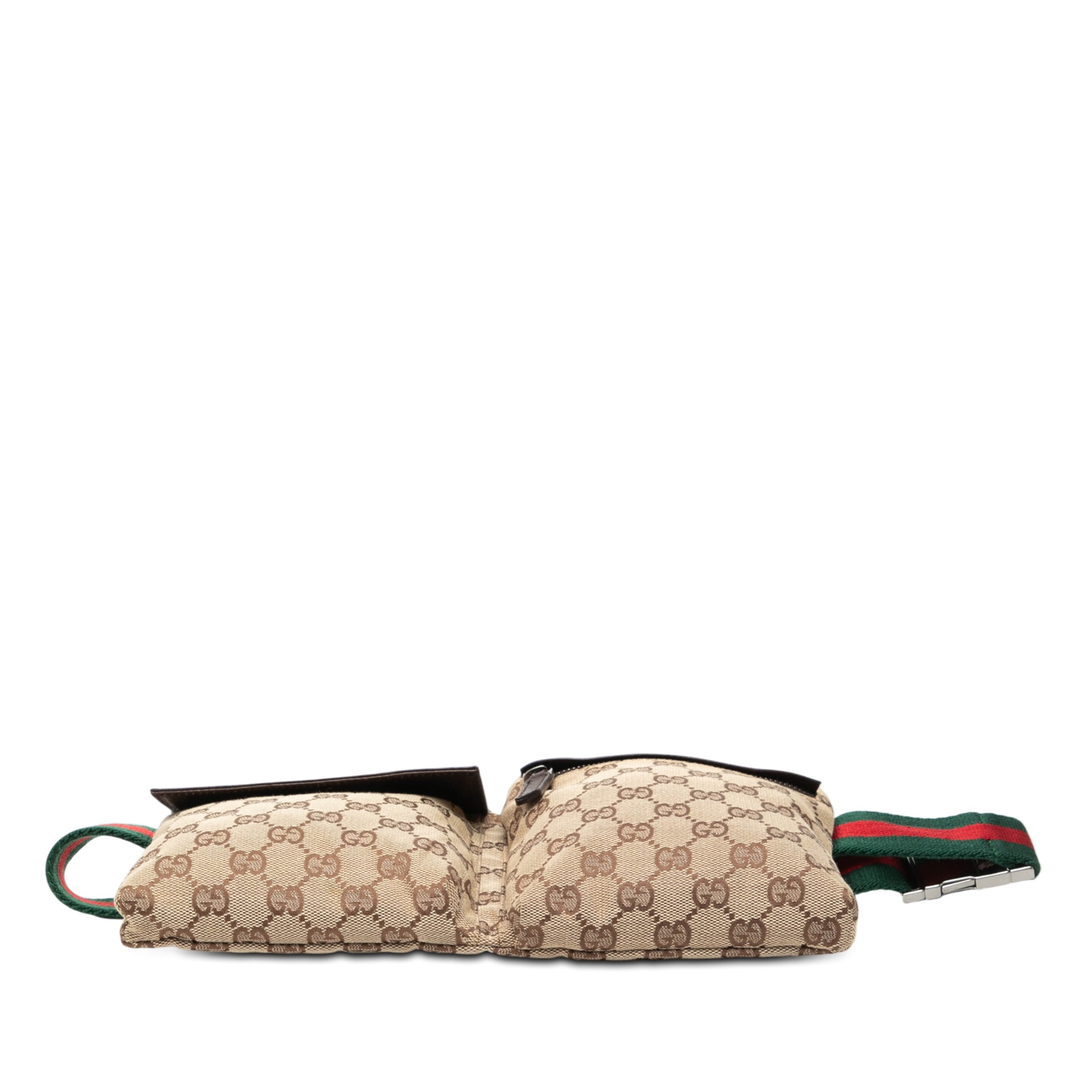 GG Canvas Web Double Pocket Belt Bag - Image 3