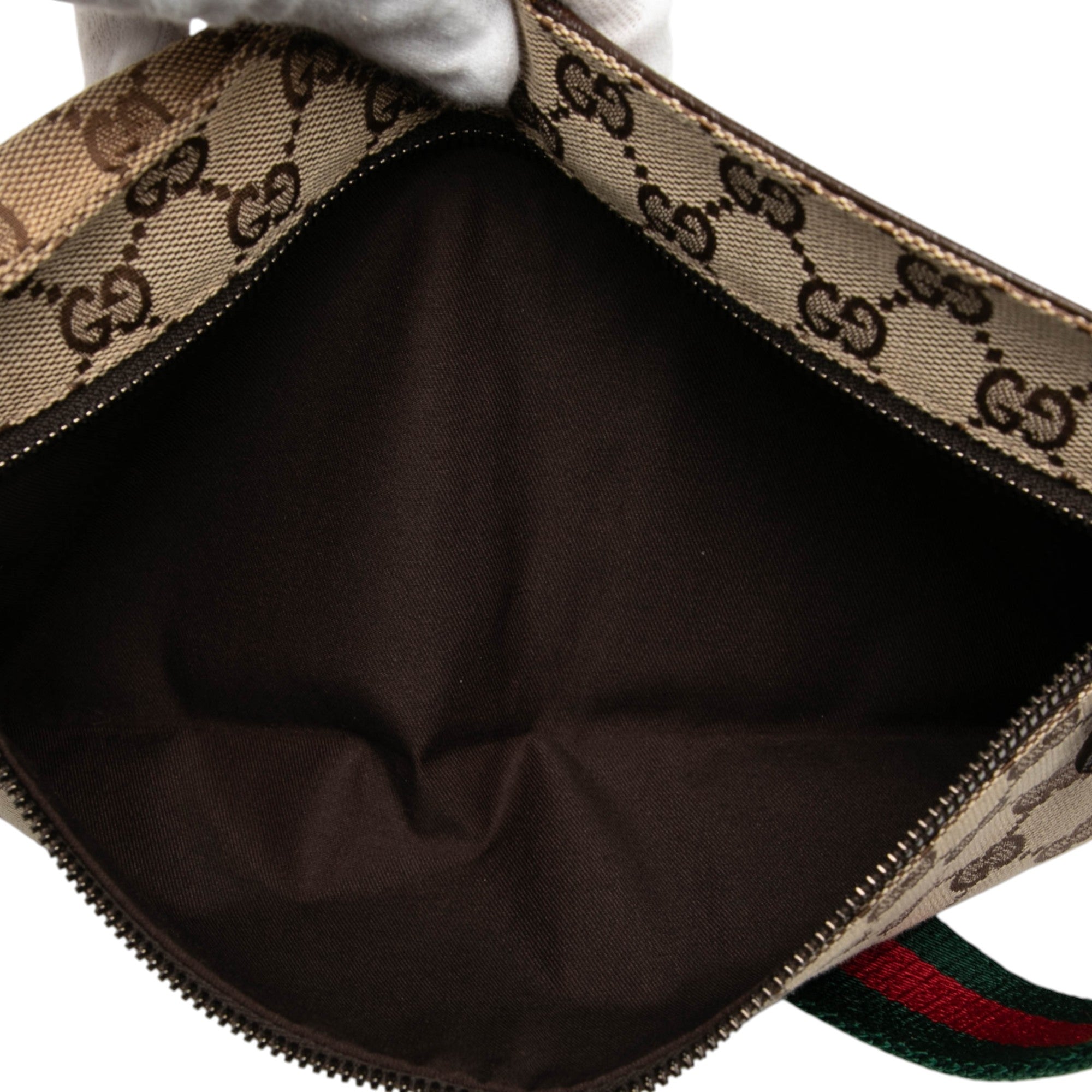 GG Canvas Web Double Pocket Belt Bag - Image 4