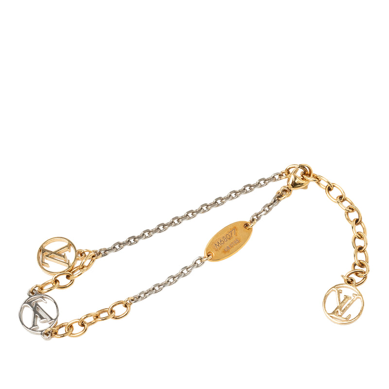 Gold Plated and Brass Logomania Bracelet - Image 4
