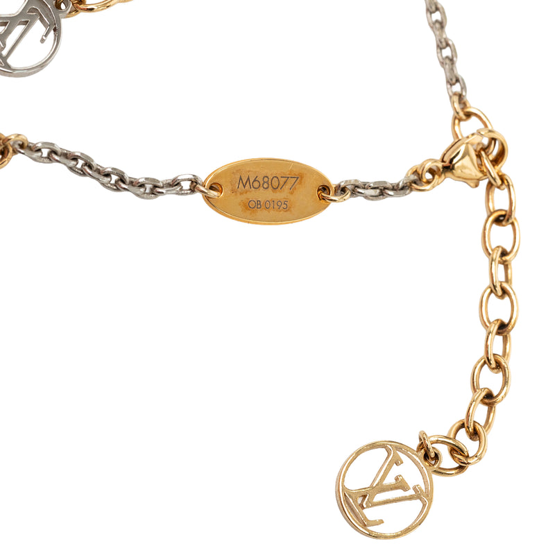 Gold Plated and Brass Logomania Bracelet - Image 5