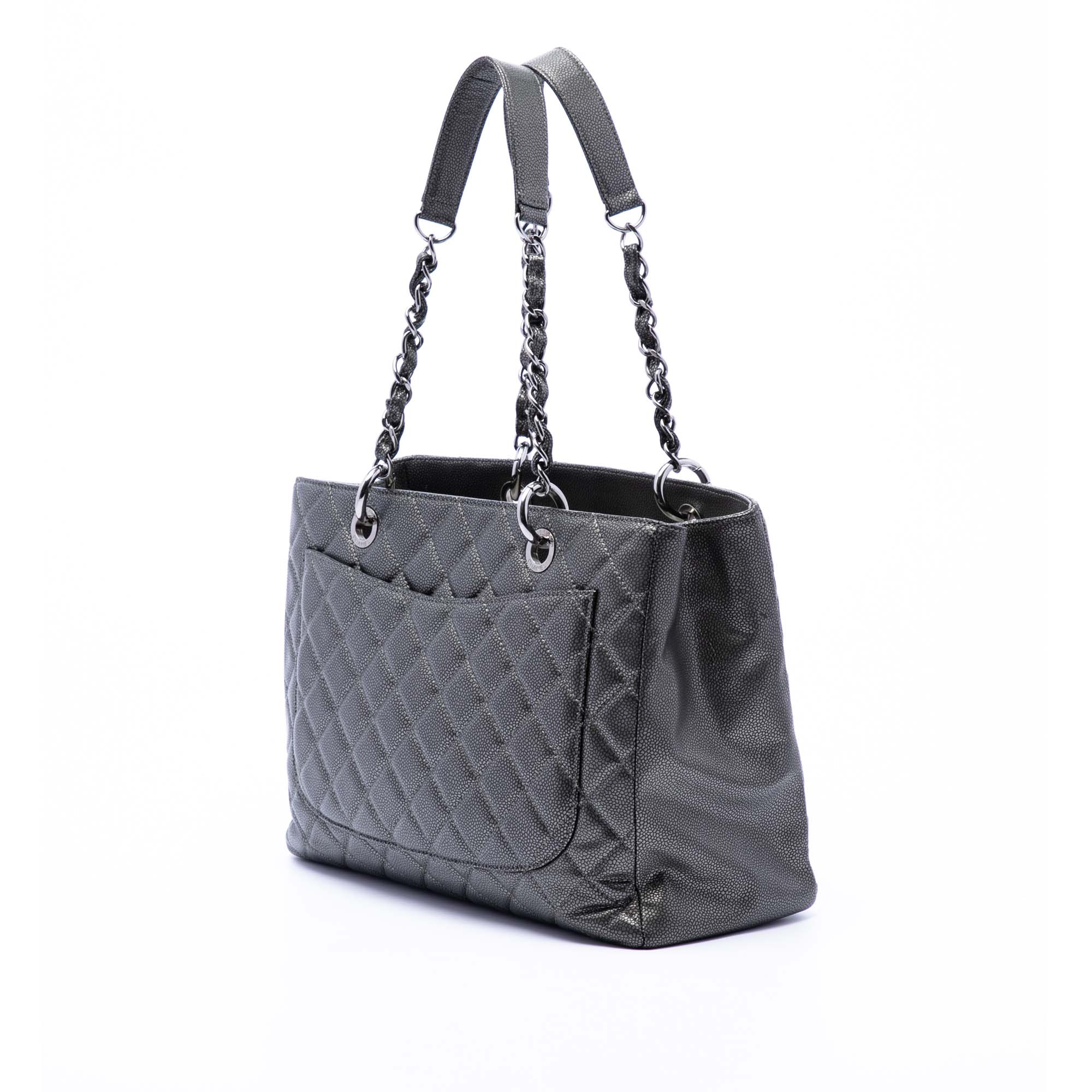 Metallic Caviar Grand Shopping Tote - Image 2