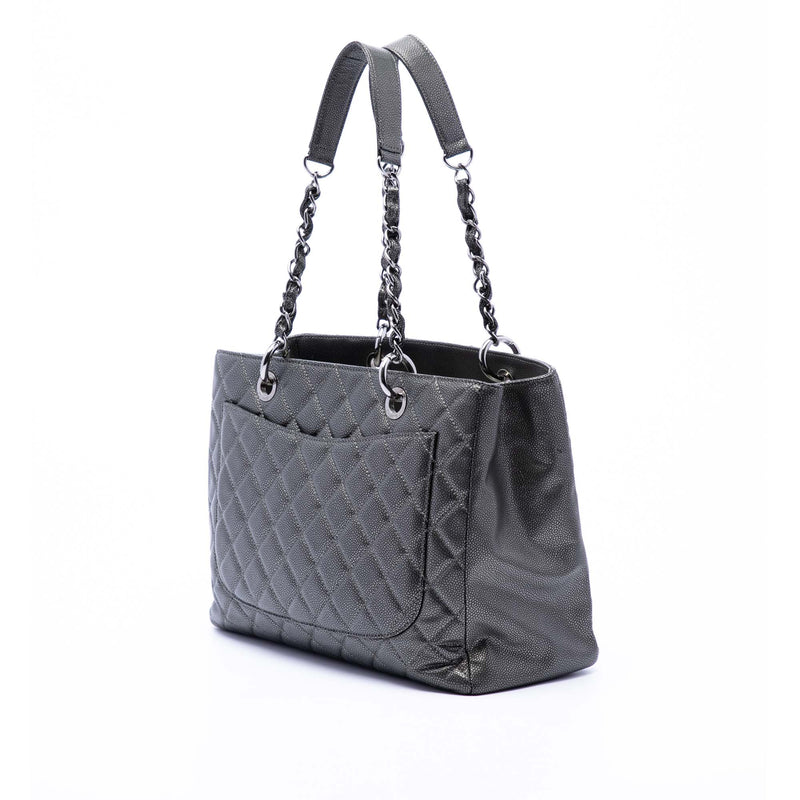 Metallic Caviar Grand Shopping Tote - Image 2