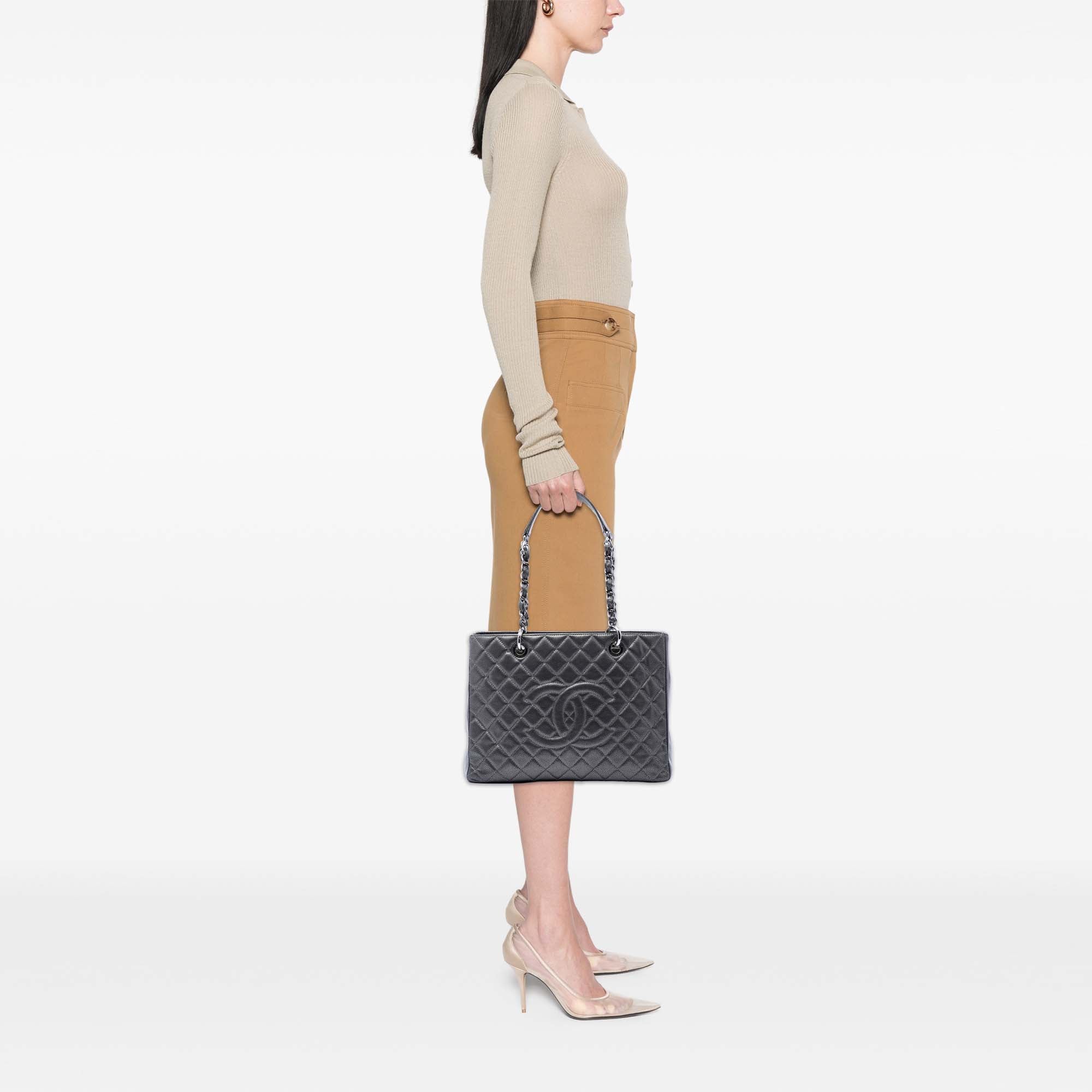 Metallic Caviar Grand Shopping Tote - Image 6