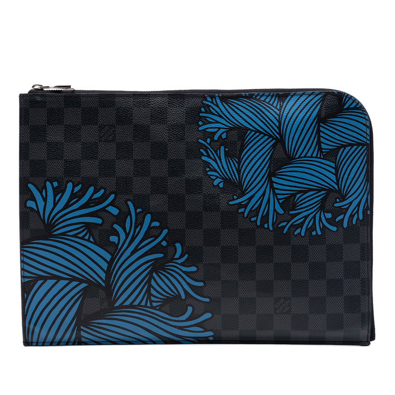 Christopher Nemeth Damier Graphite Pochette Jour GM