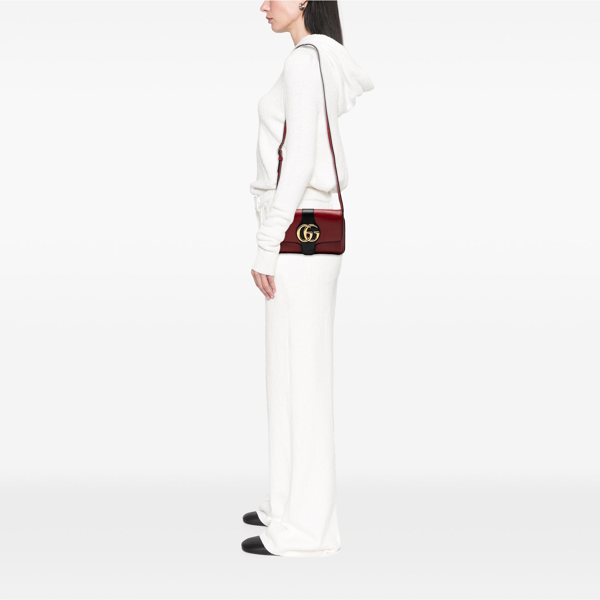 Small Bicolor Leather Arli Crossbody - Image 7