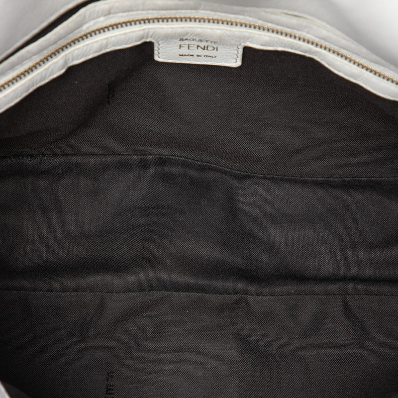 Zucca Embossed Leather Baguette Satchel - Image 4