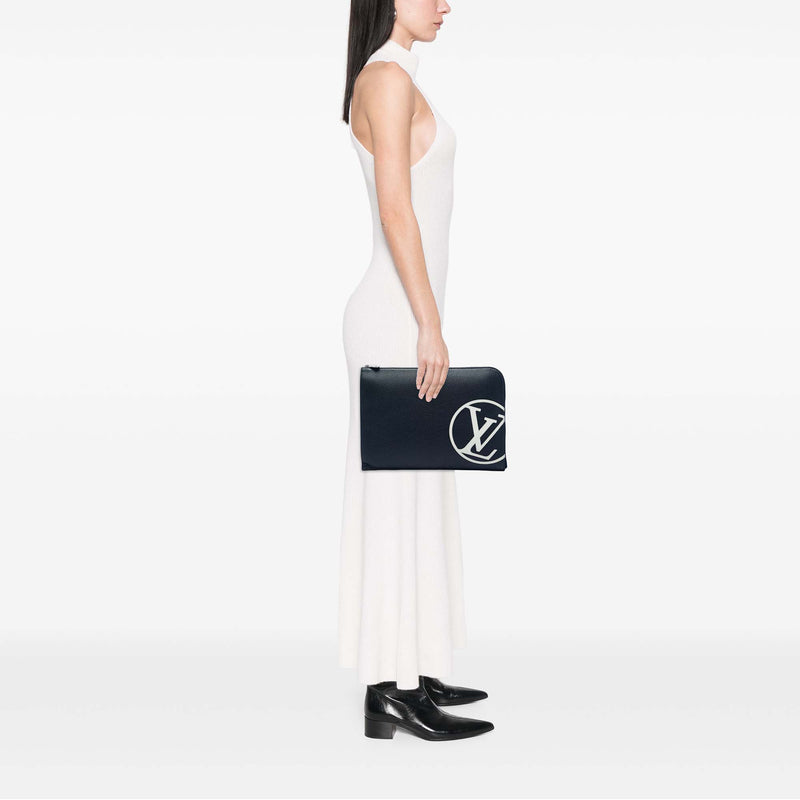 Taurillon Initials Circle Pochette Jour GM - Image 5