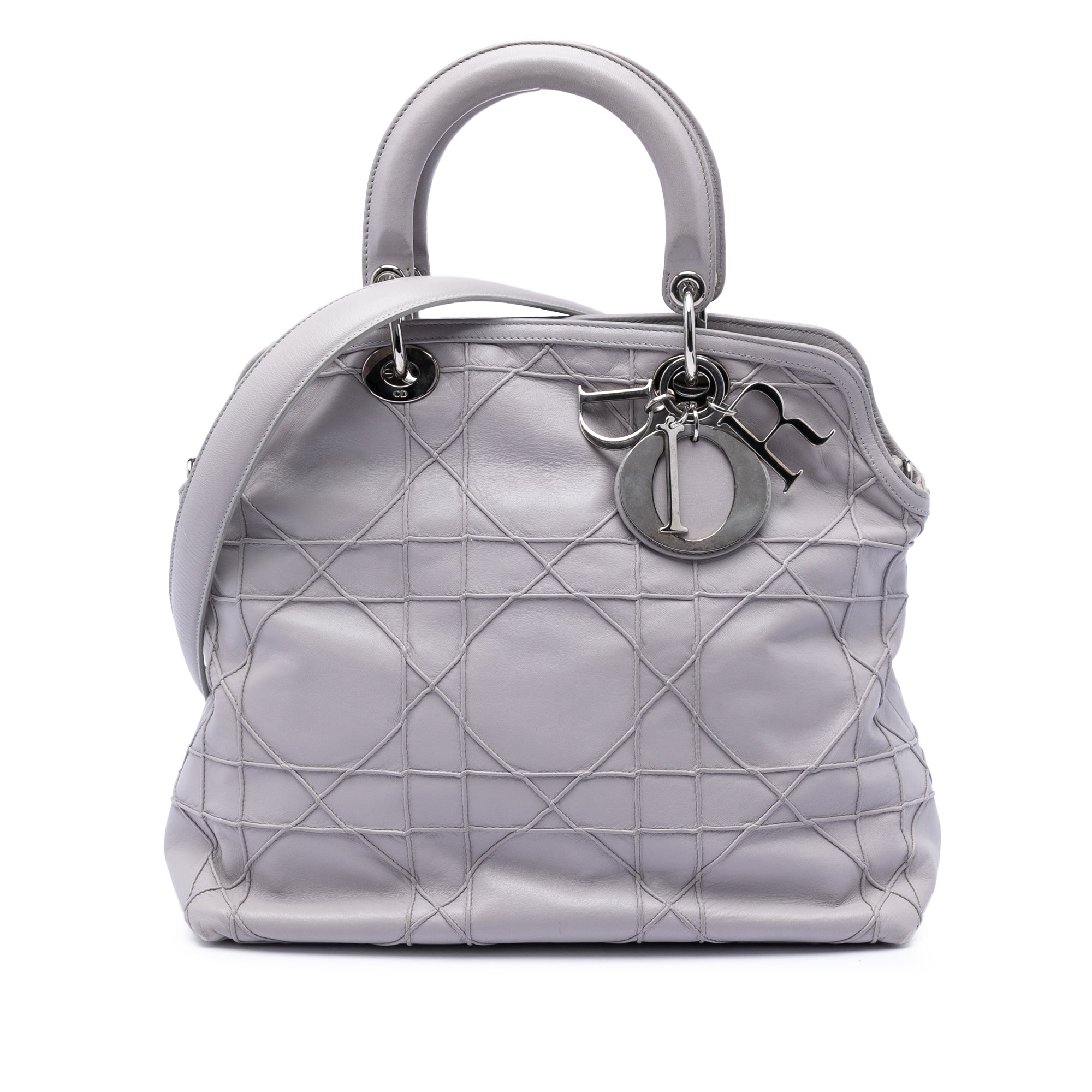 Medium Lambskin Cannage Polochon Granville Satchel - Image 1