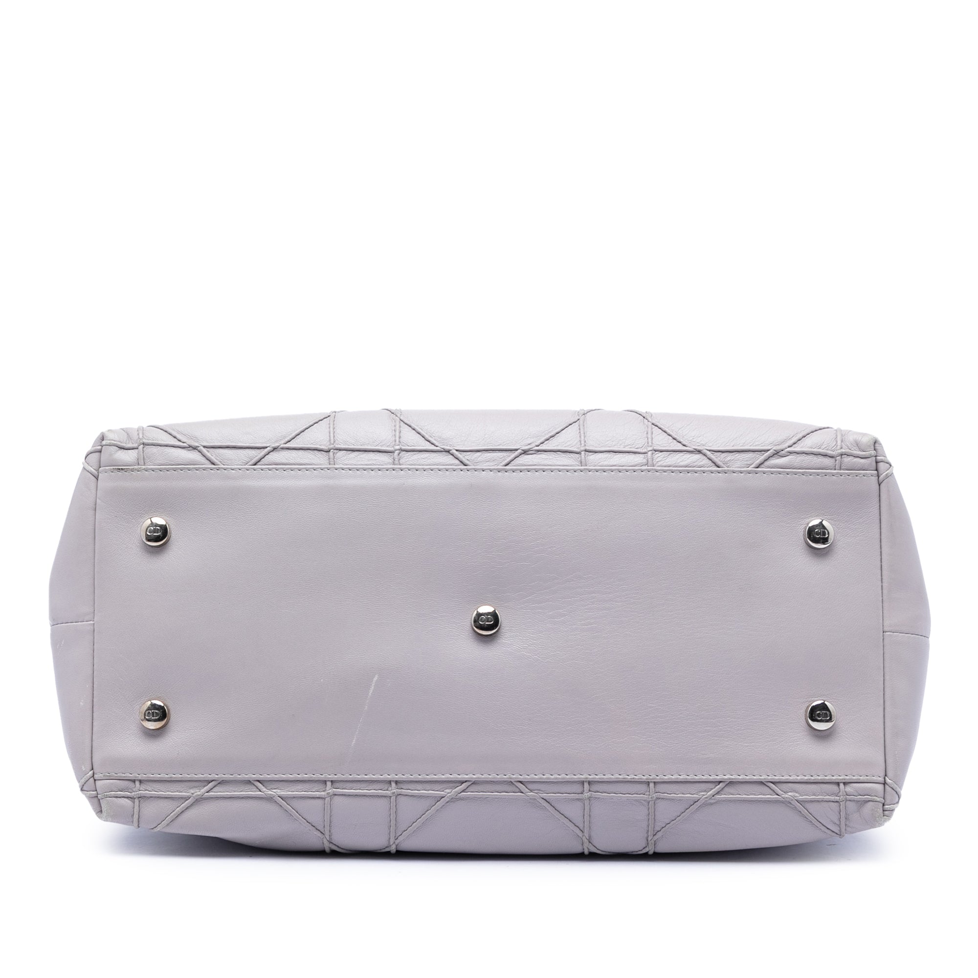 Medium Lambskin Cannage Polochon Granville Satchel - Image 3