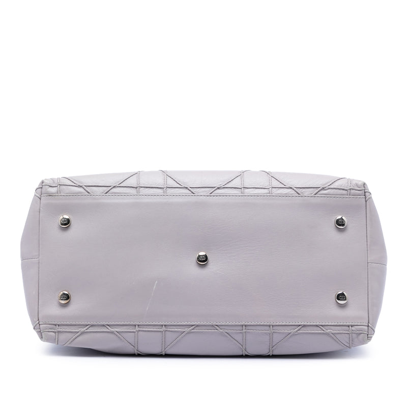Medium Lambskin Cannage Polochon Granville Satchel - Image 3