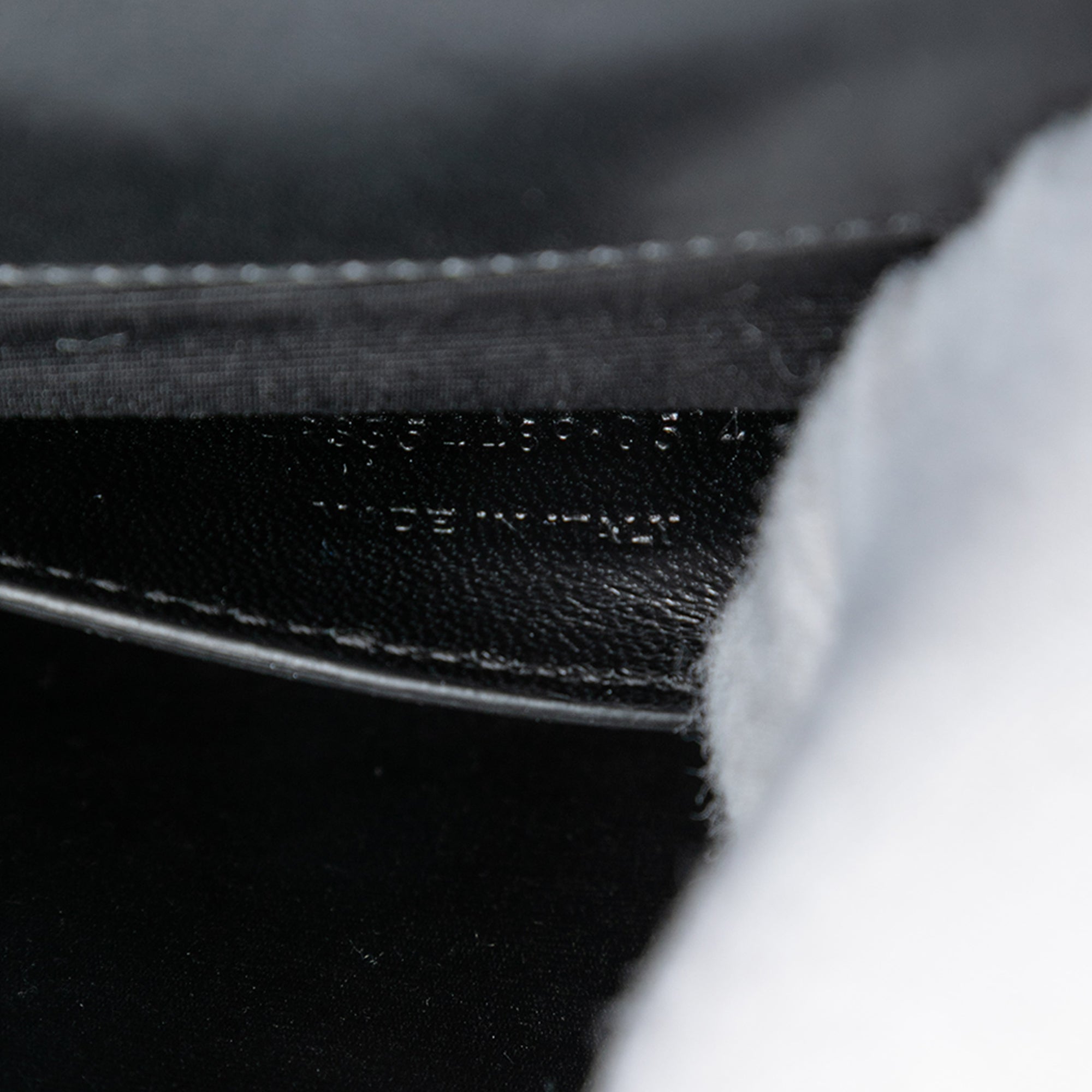 Studded Chevron Calfskin Monogram Envelope Chain Flap - Image 6