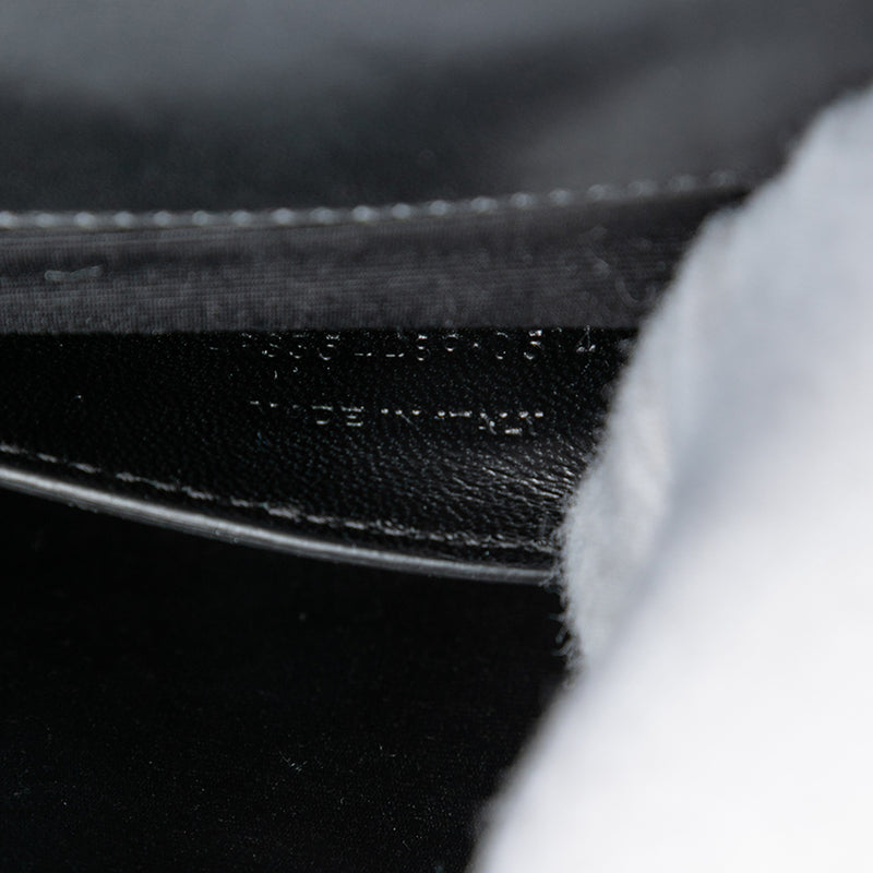 Studded Chevron Calfskin Monogram Envelope Chain Flap - Image 6