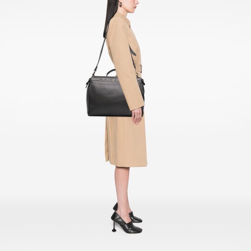 Large Leather Selleria Peekaboo Iconic Fit Bag - Image 7