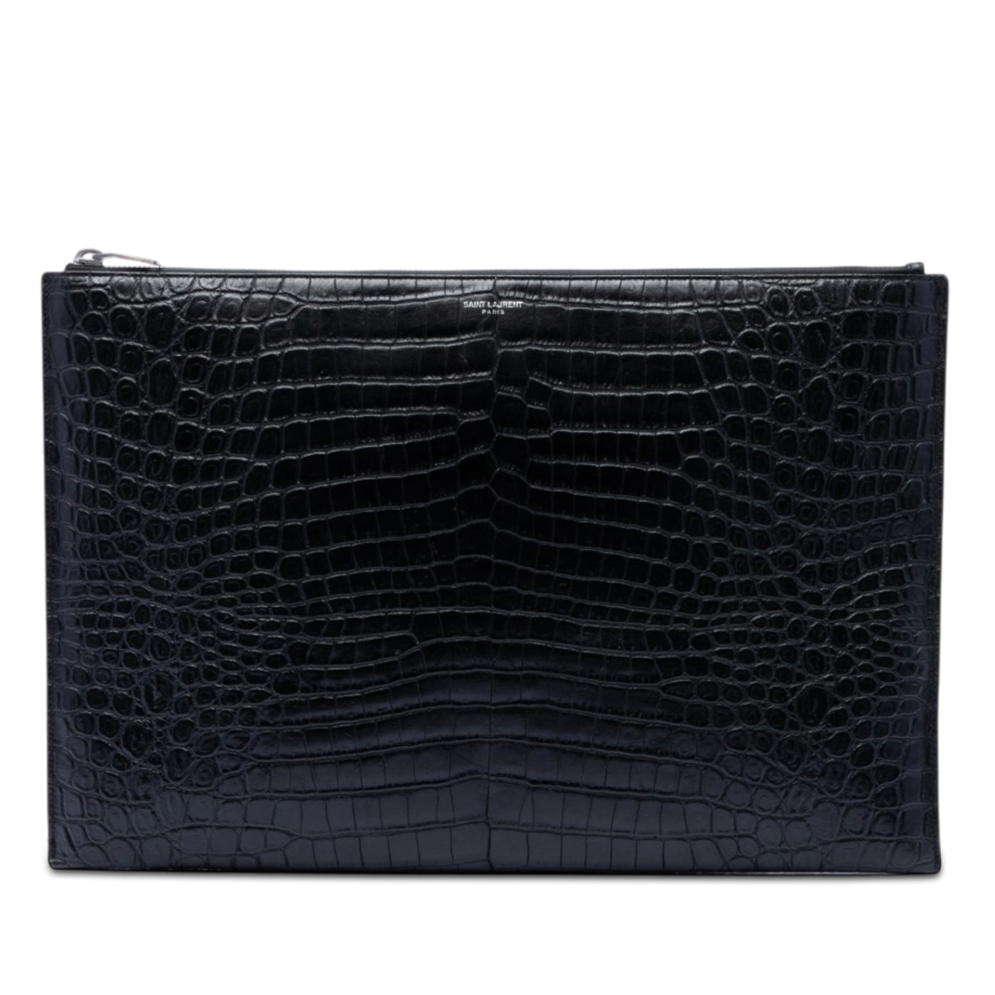 Croc Embossed Leather Document Holder - Image 1
