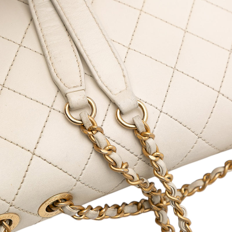 Medium Quilted Calfskin Octagon CC Clasp Flap - Image 8