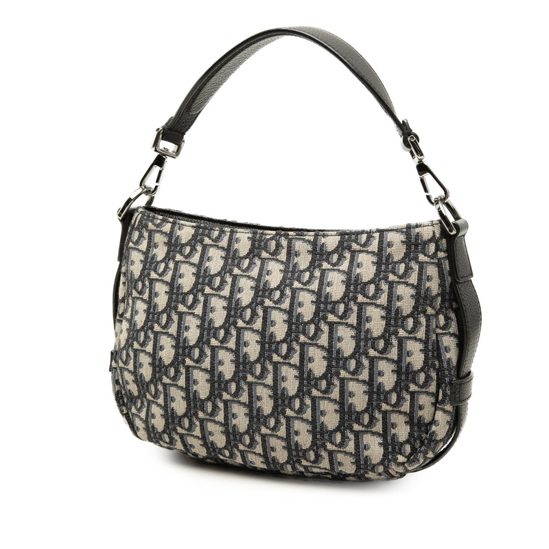 Mini Oblique Canvas Soft Saddle Satchel - Image 2