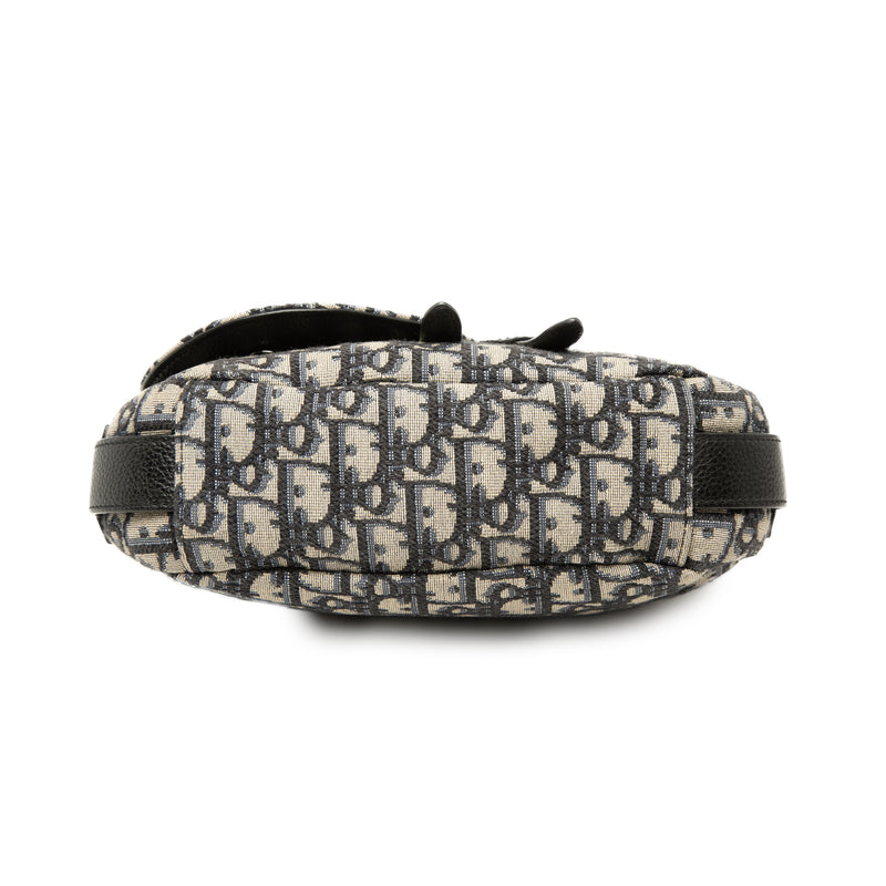 Mini Oblique Canvas Soft Saddle Satchel - Image 3