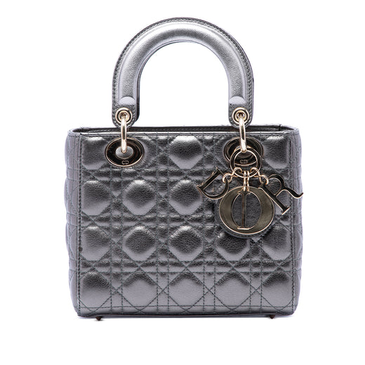 Small Metallic Lambskin Cannage My ABCDior Lady Dior - Image 1