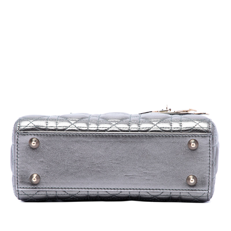 Small Metallic Lambskin Cannage My ABCDior Lady Dior - Image 3