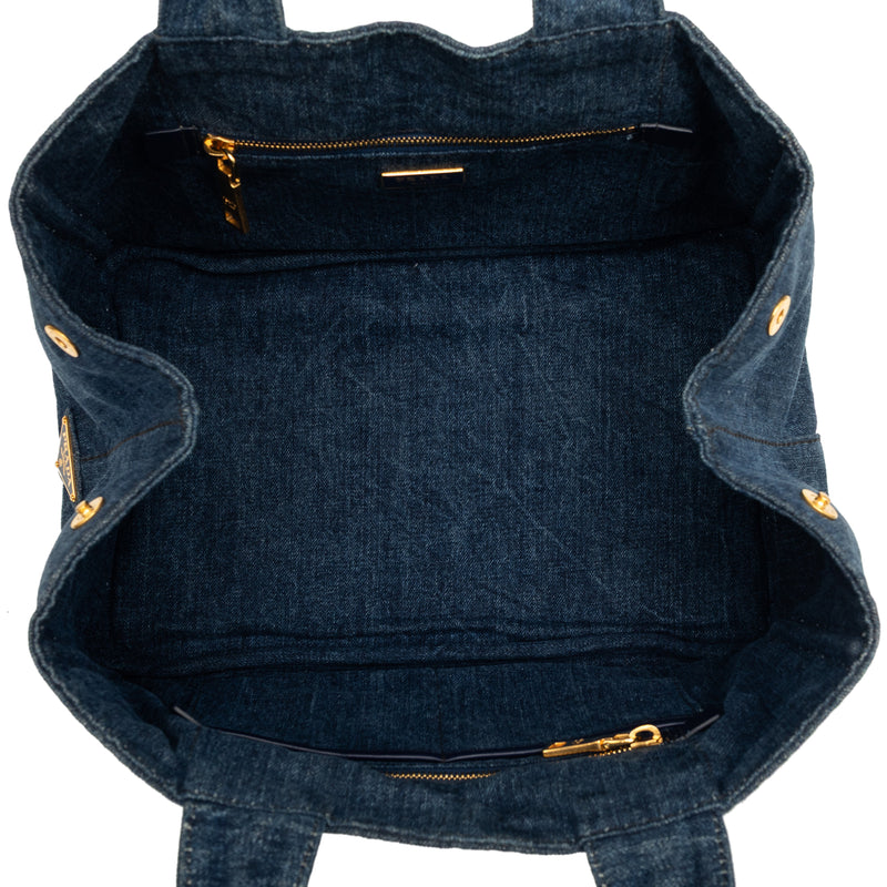 Denim Canapa Logo Tote - Image 4