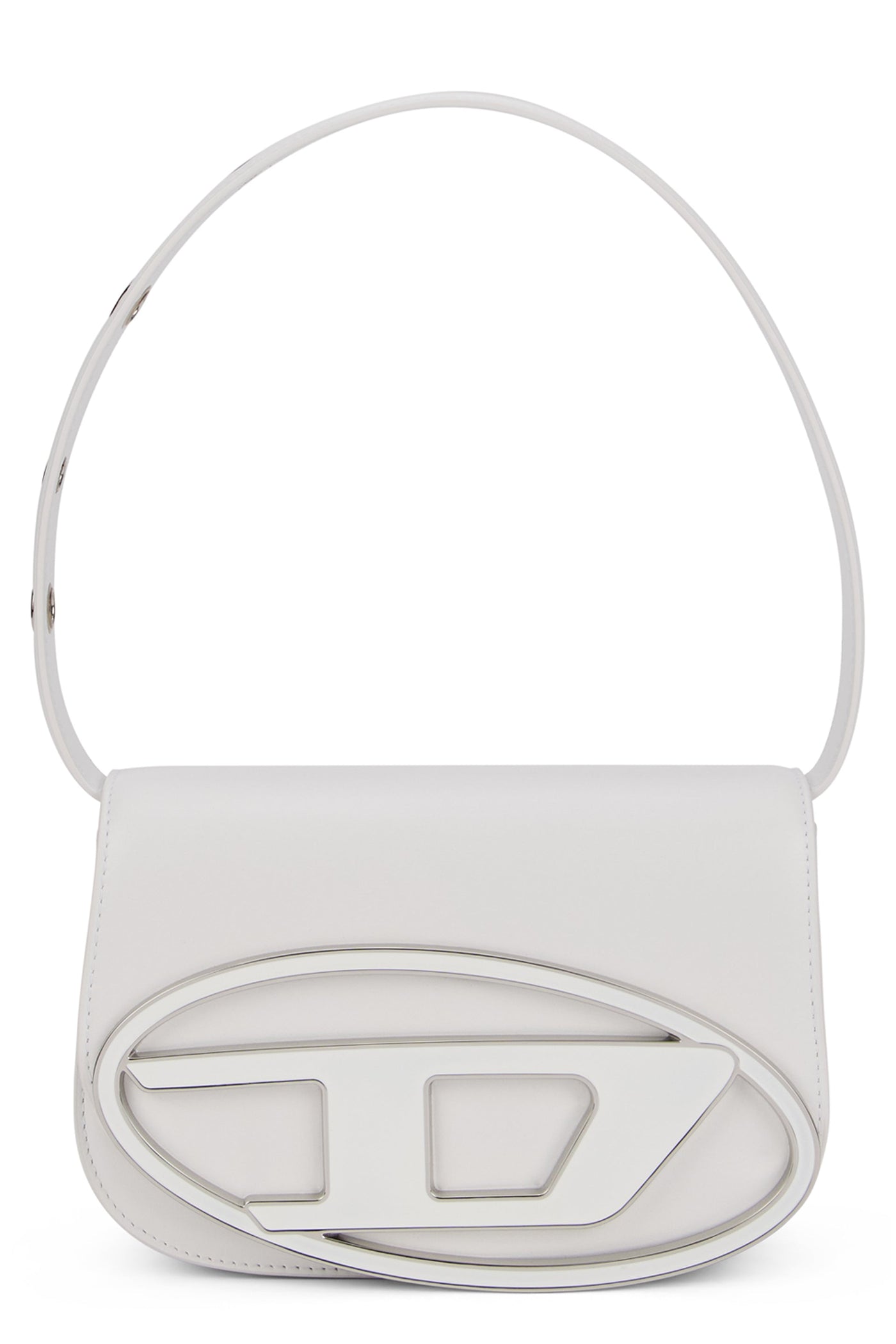 Diesel Shoulder Bag — White Calfskin