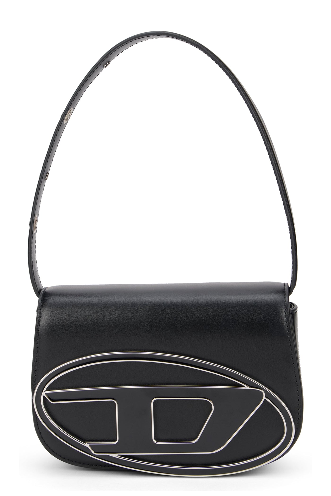Diesel 1dr Shoulder Bag — Black Calfskin