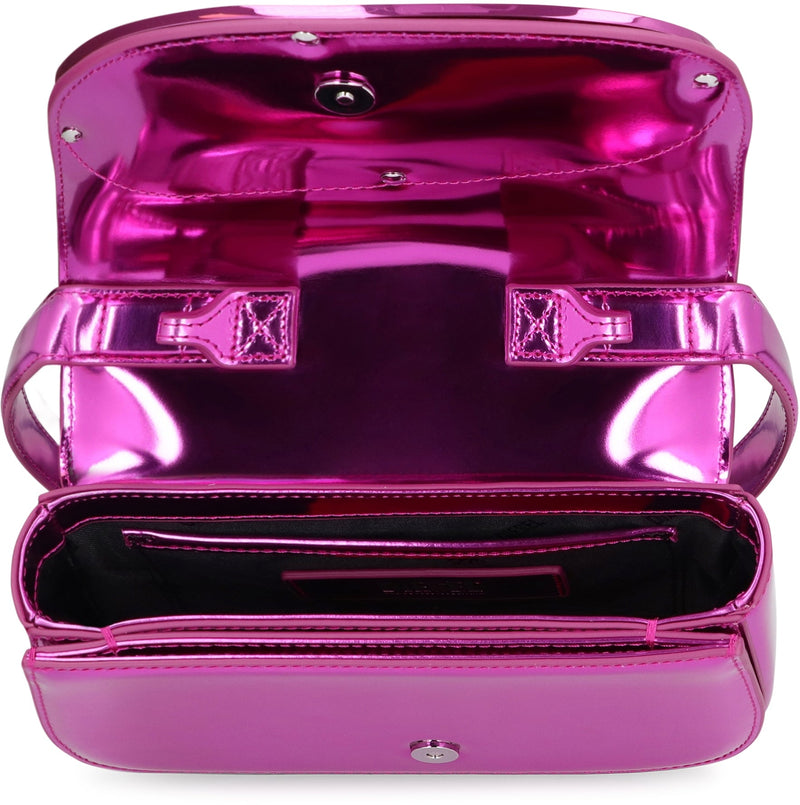 Diesel Metallic Leather Shoulder Bag — Pink Cow Hide