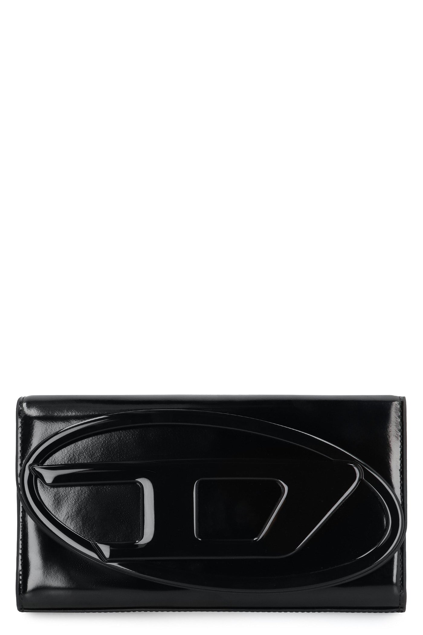Diesel Cowhide Leather Wallet On Chain — Black Cow Hide