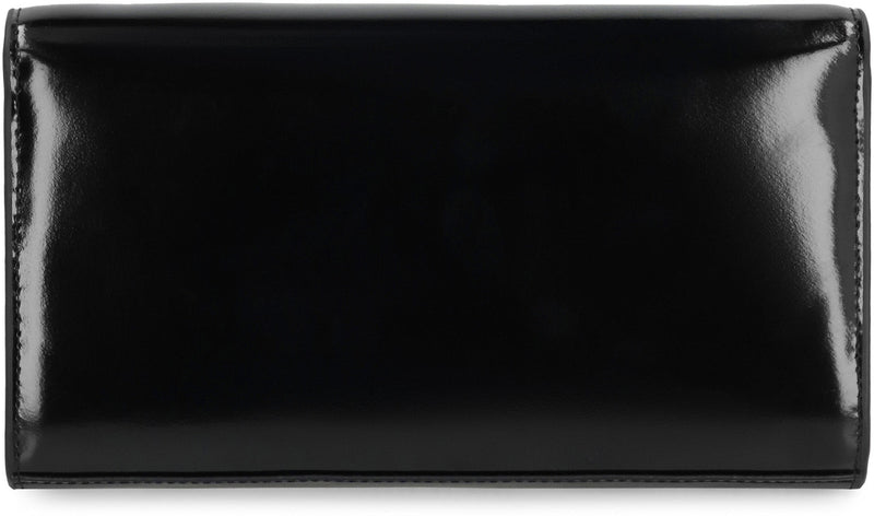 Diesel Cowhide Leather Wallet On Chain — Black Cow Hide