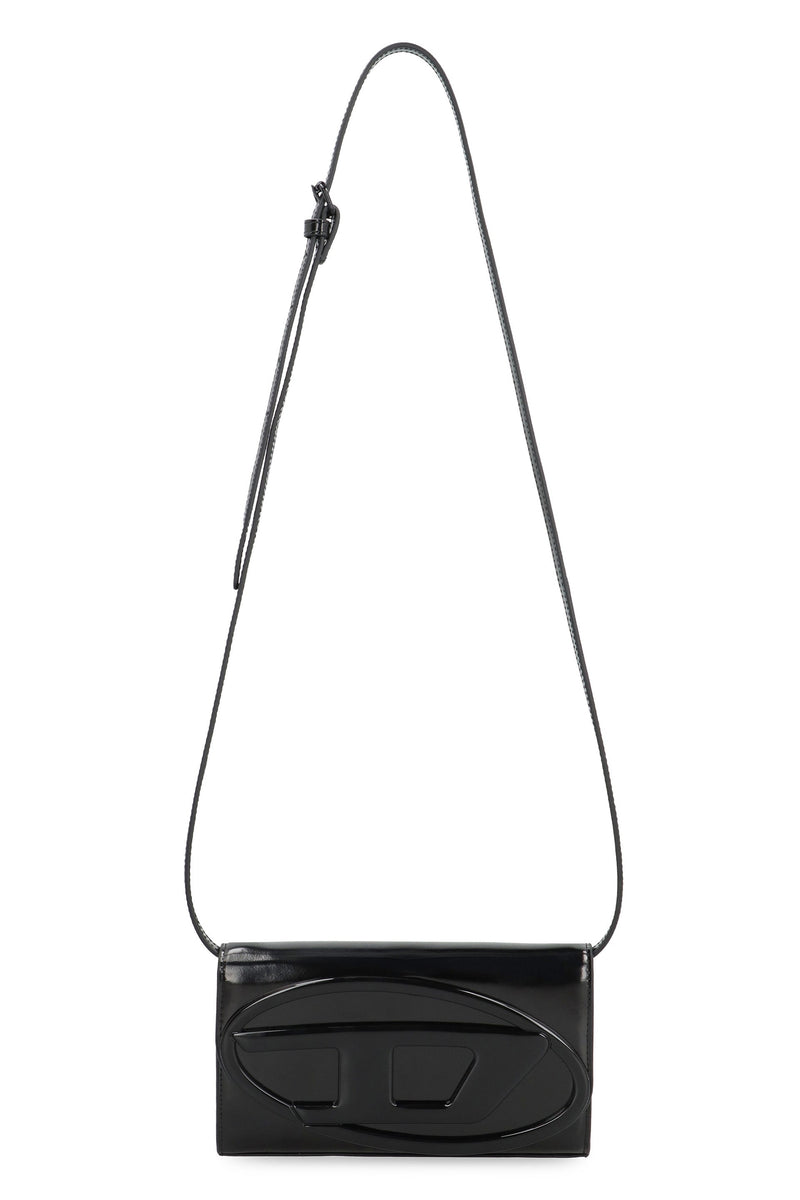 Diesel Cowhide Leather Wallet On Chain — Black Cow Hide