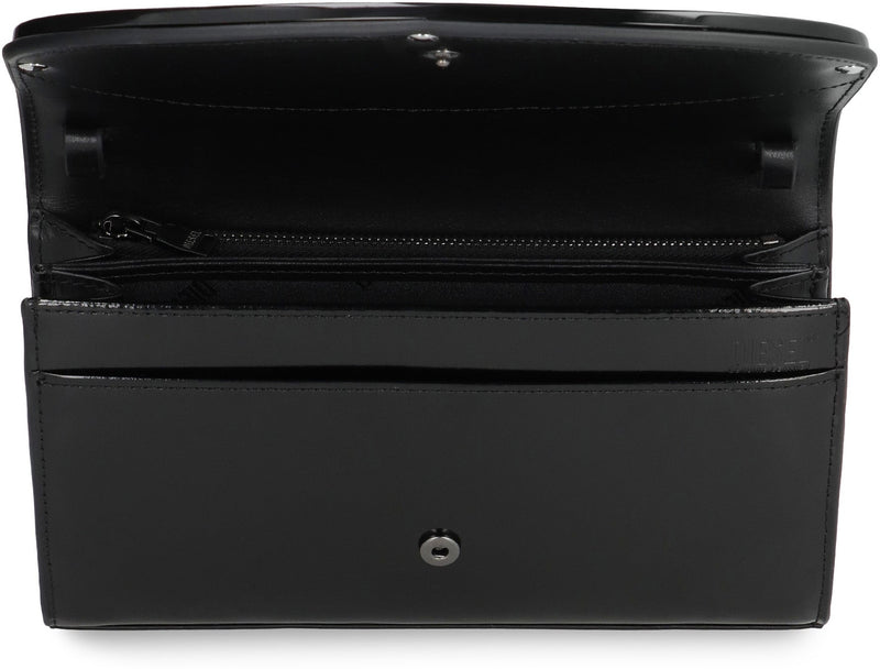 Diesel Cowhide Leather Wallet On Chain — Black Cow Hide