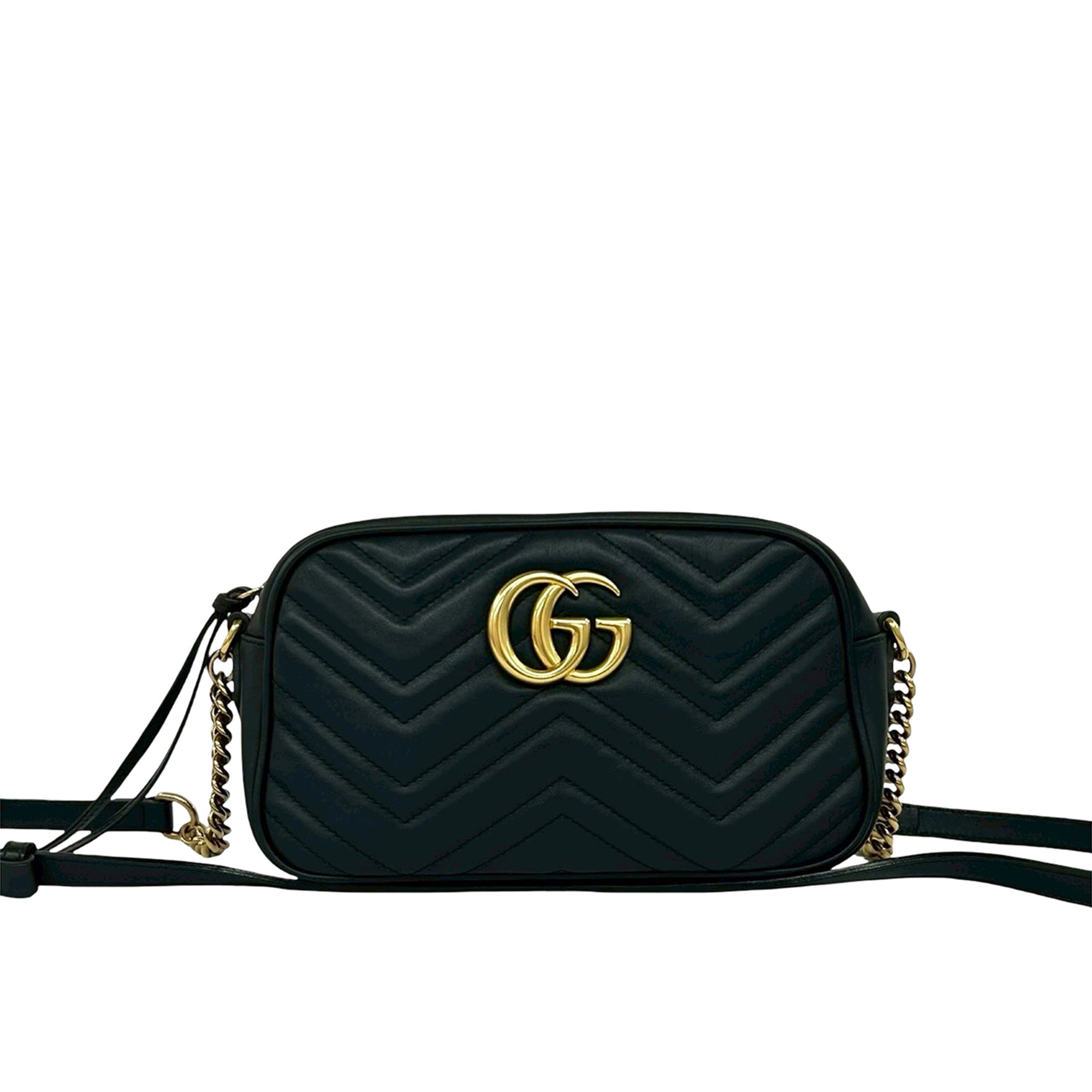 Small GG Marmont Matelasse Calfskin Crossbody - Image 1