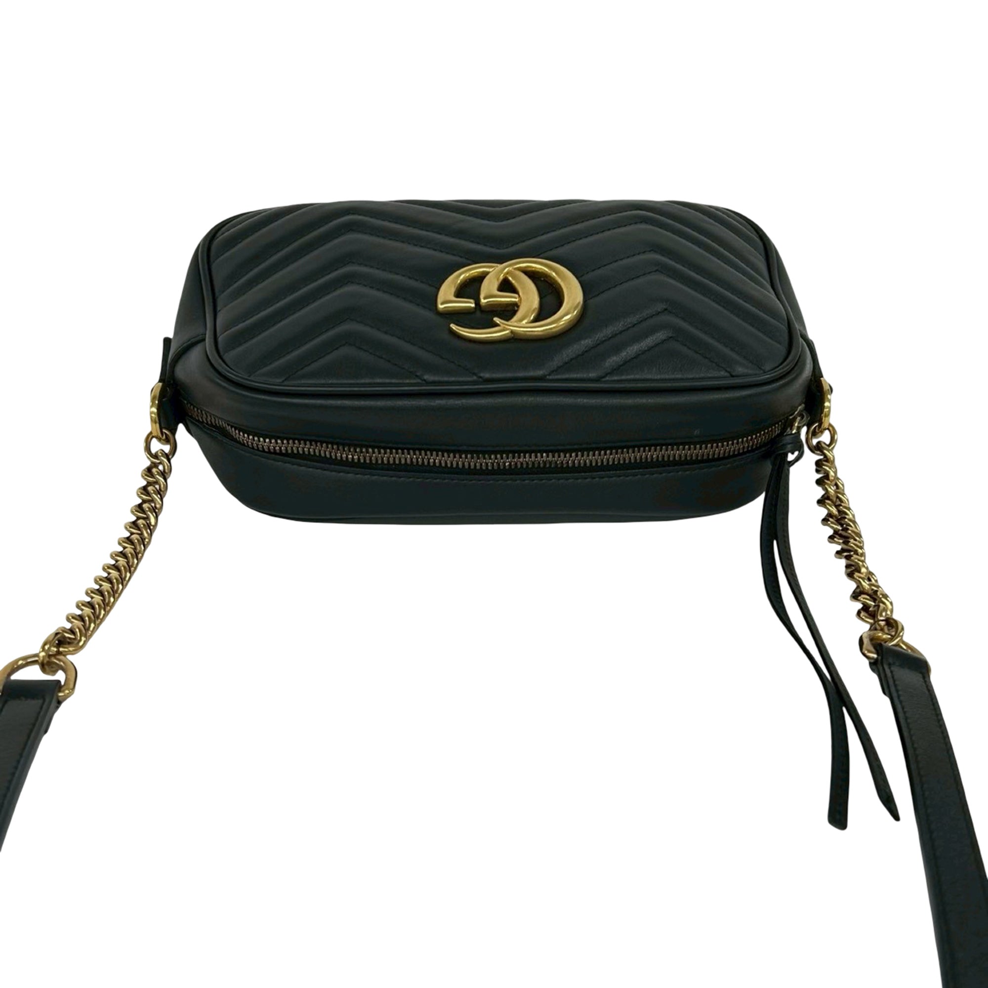 Small GG Marmont Matelasse Calfskin Crossbody - Image 9