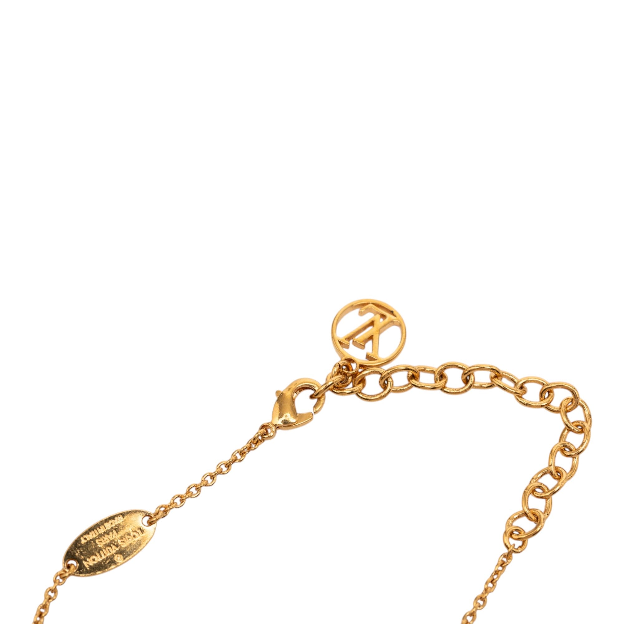 Gold Plated Resin Essential V Necklace - Image 4