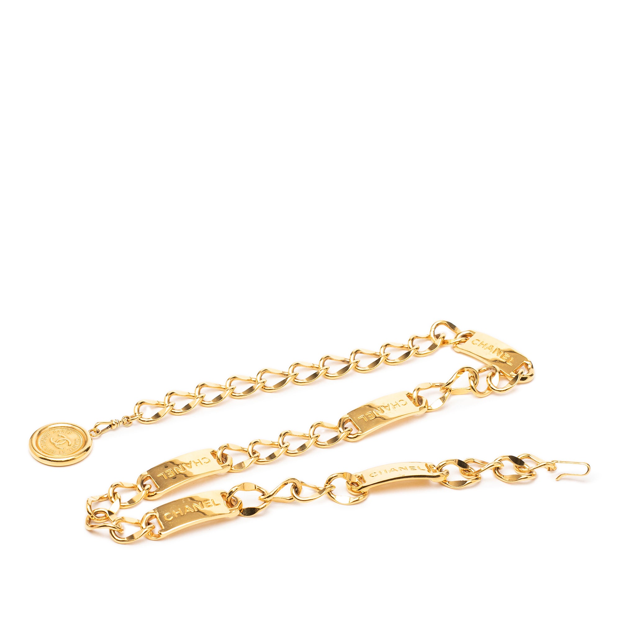 CC Gold Plated Medallion Chain Belt - Image 2
