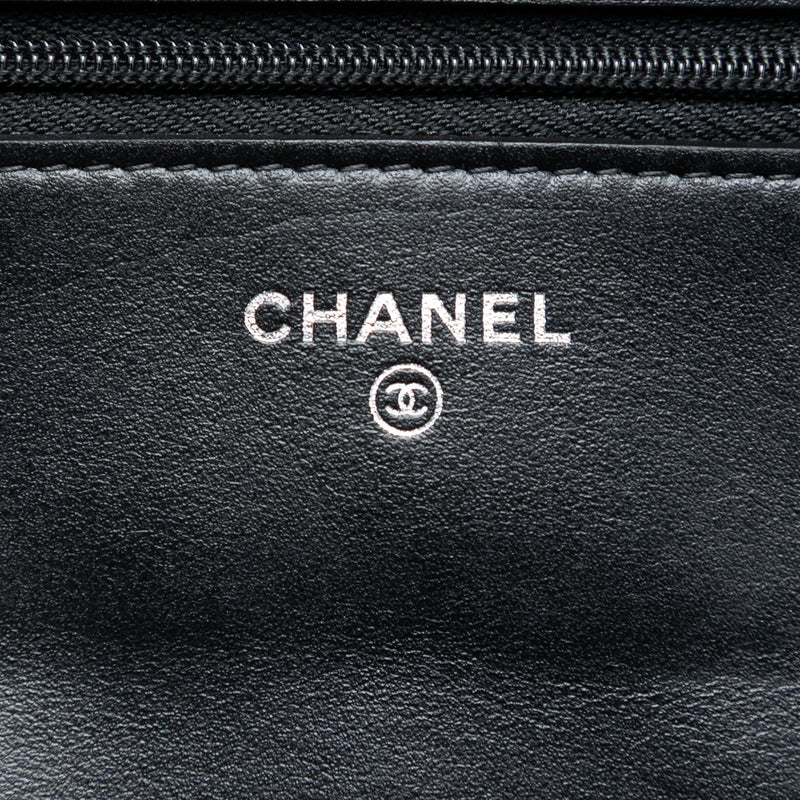 Quilted Suede Cocostellar Wallet on Chain - Image 5