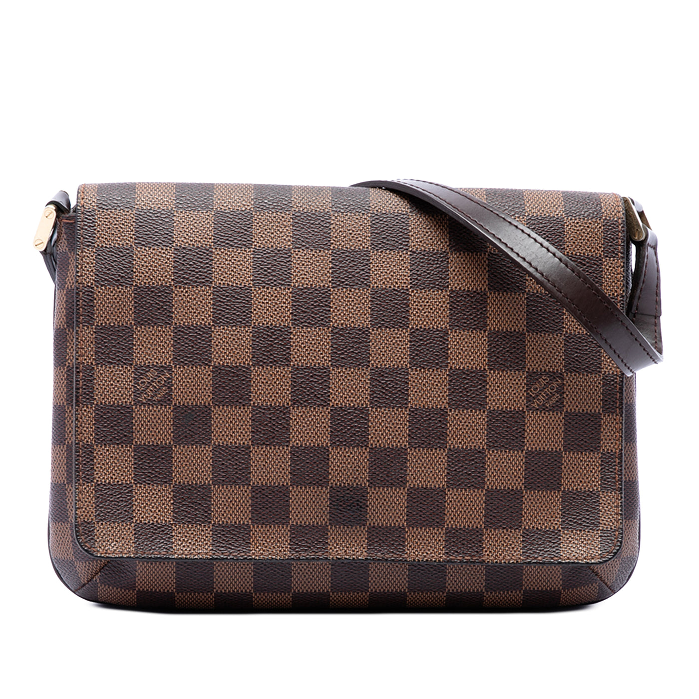 Damier Ebene Musette Tango Long Strap - Image 1