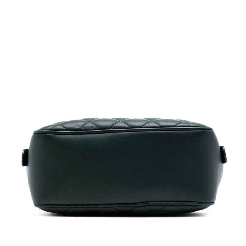 Small CC Quilted Calfskin Top Handle Vanity Case with Chain - Image 3