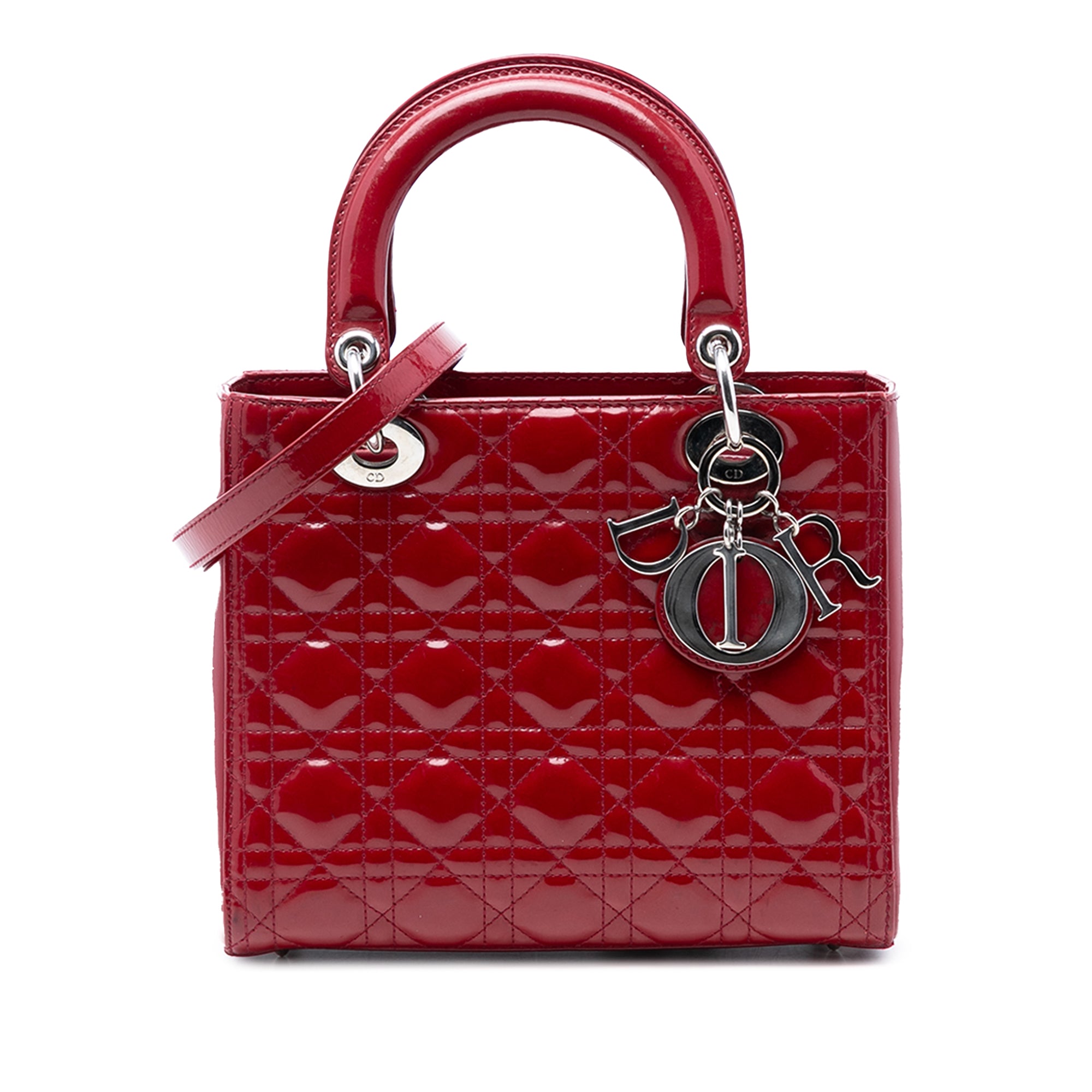 Medium Patent Cannage Lady Dior - Image 1
